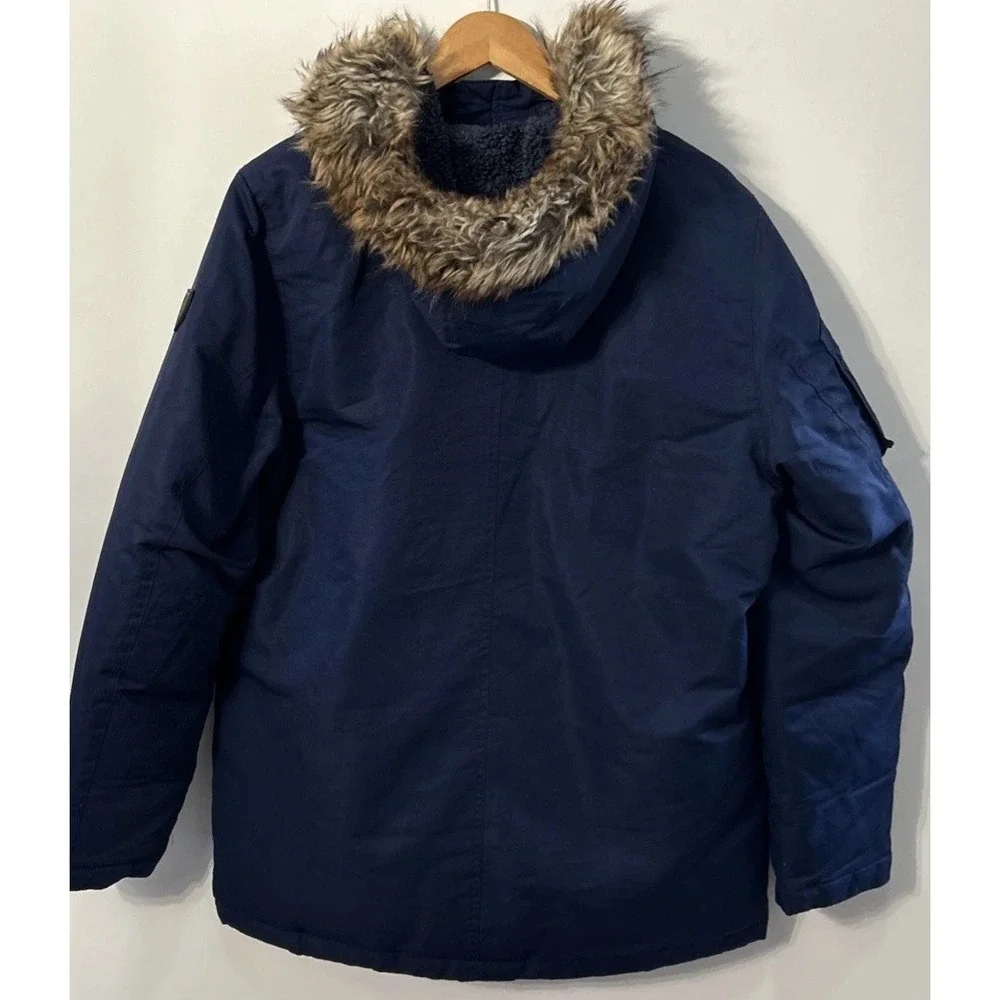 Boys Ralph Lauren Polo Water Resistant‎ Down Parka Blue Sz XL 18-20